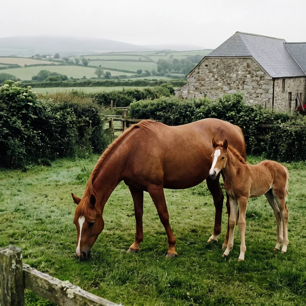Élevage de chevaux au Centre équestre d'agonac, Agonac