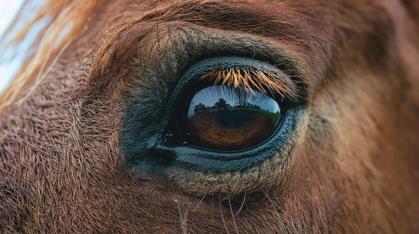 Un regard de cheval au Centre équestre d'agonac, Agonac